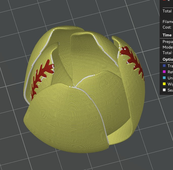 3D Model - Softball / Baseball Tulip