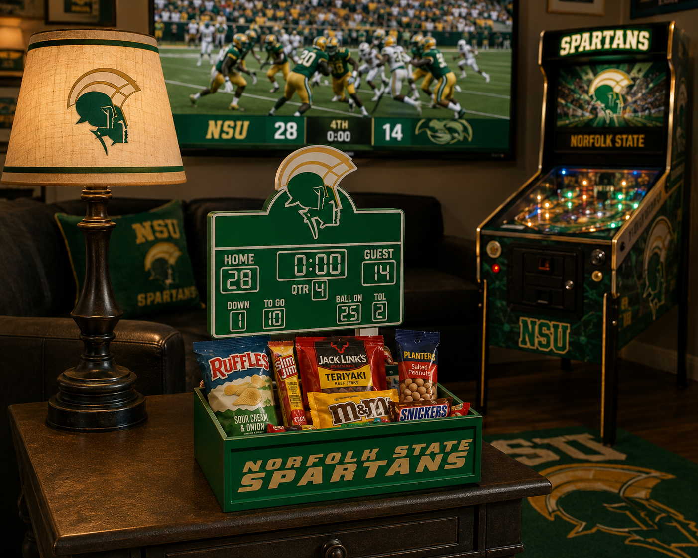 Norfolk State Spartans - Tailgate Scoreboard Basket / Planter