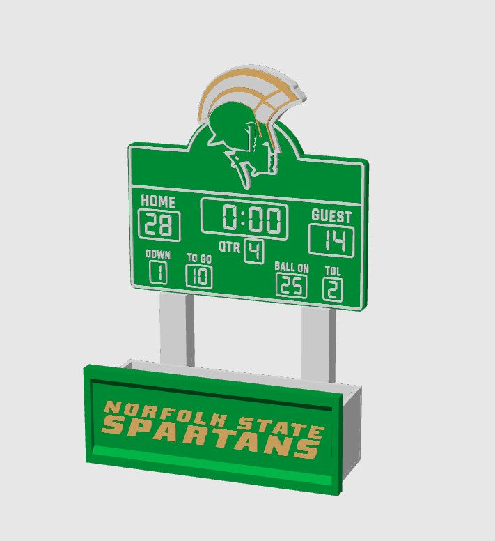 Norfolk State Spartans - Tailgate Scoreboard Basket / Planter