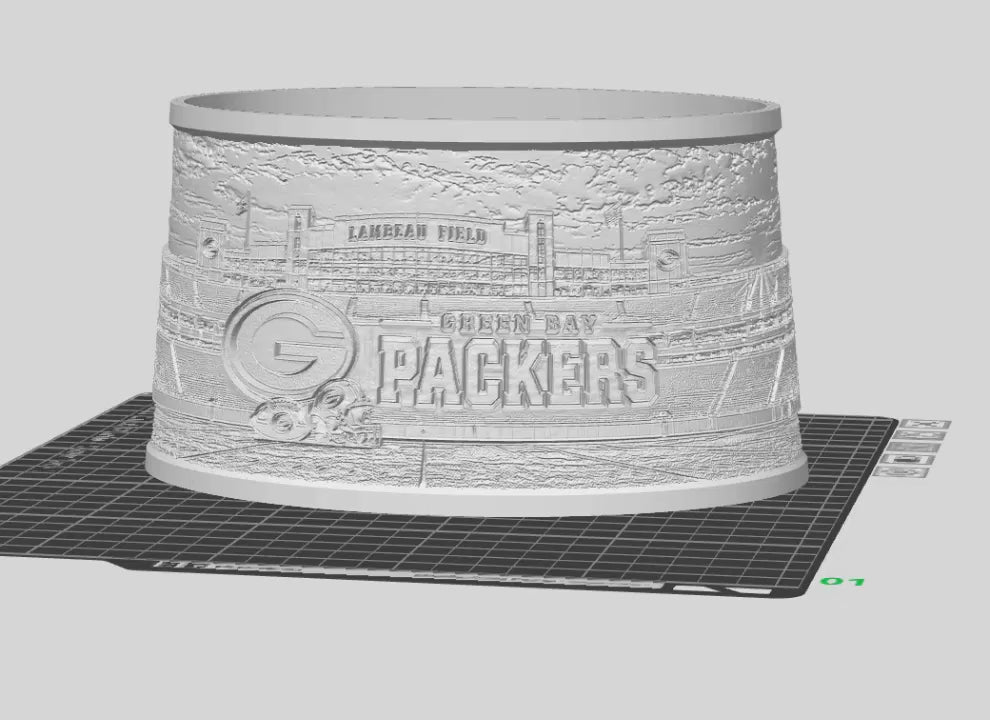 Green Bay Packers - Lithophane Lampshade