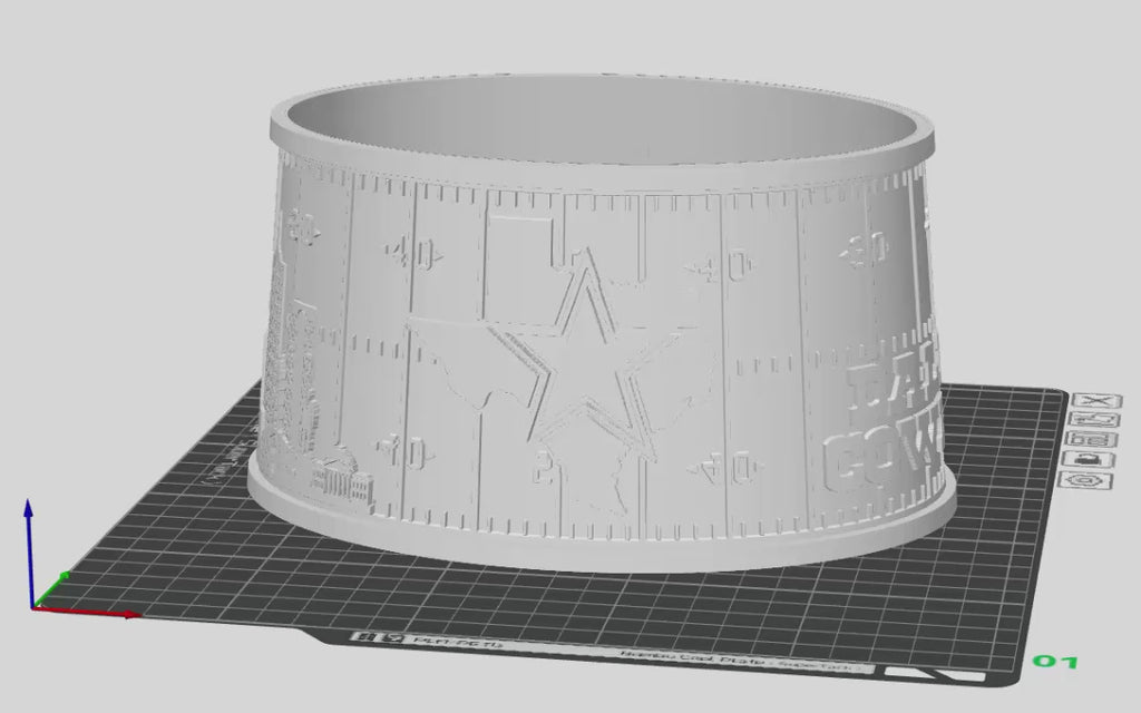 Dallas Cowboys Lithophane Lampshade