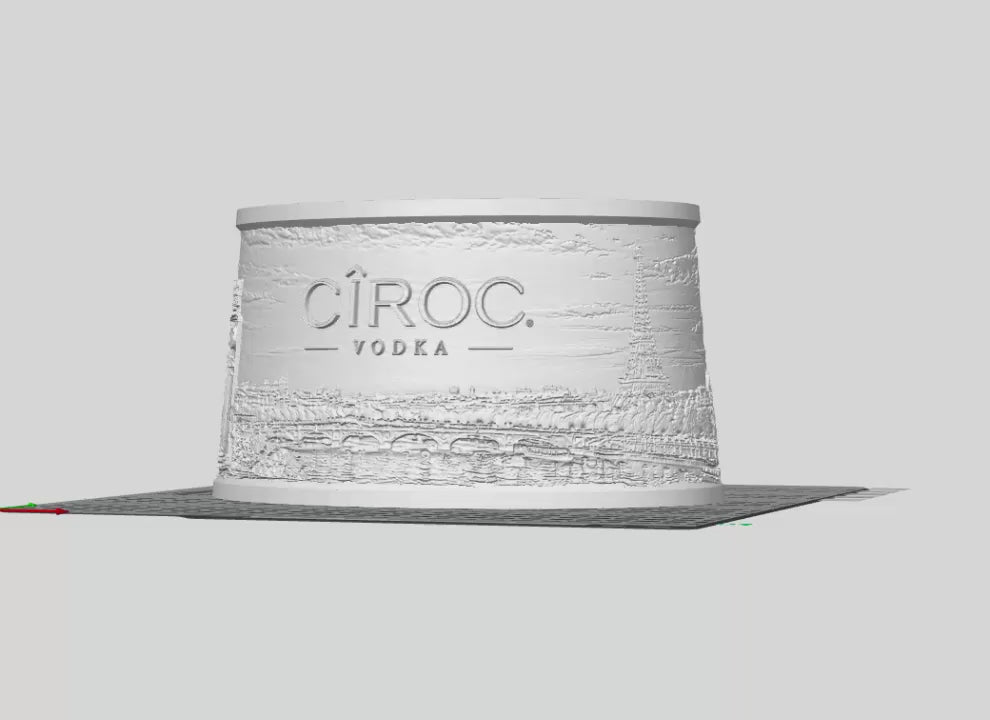 Ciroc Lithophane Lampshade