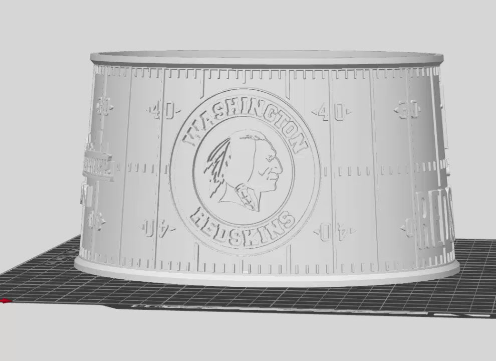 Washington Redskins Lithophane Lampshade
