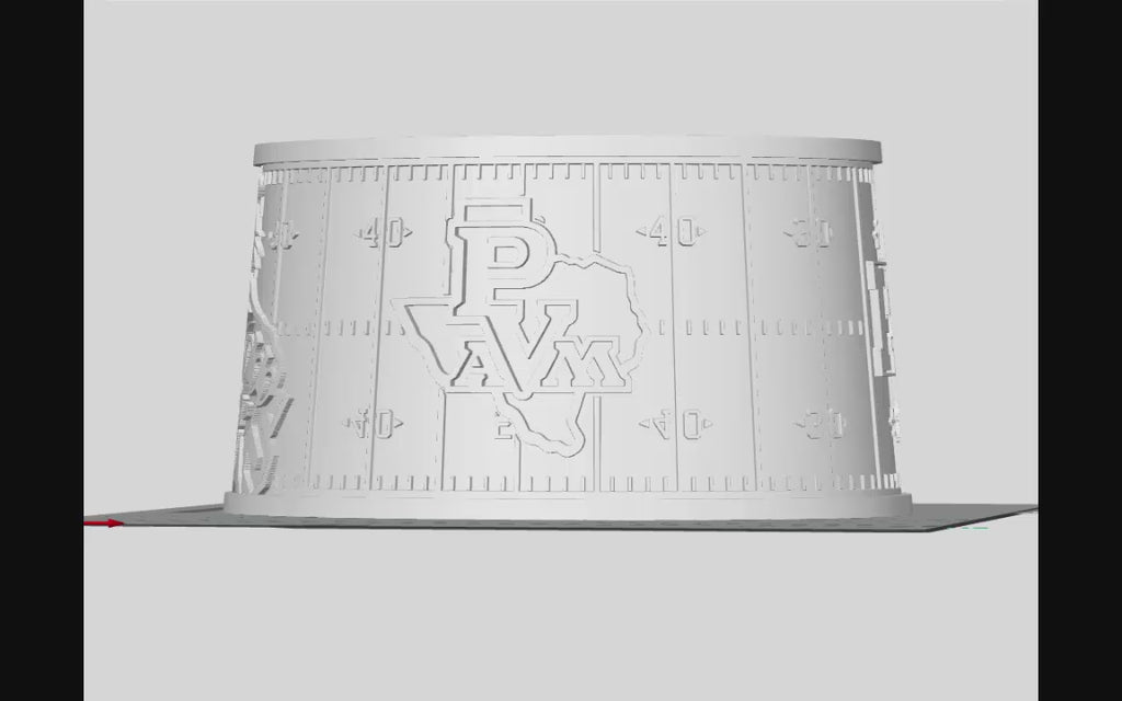 Blank Football Lampshade Template - SVG File