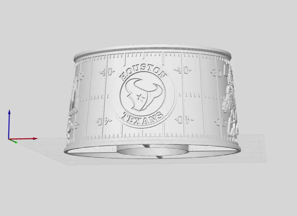 Houston Texans Lithophane Lampshade