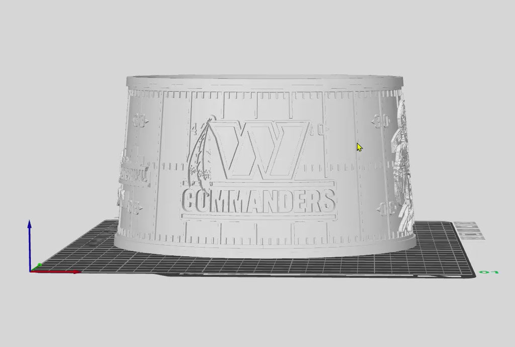 Washington Commanders Lithophane Lampshade