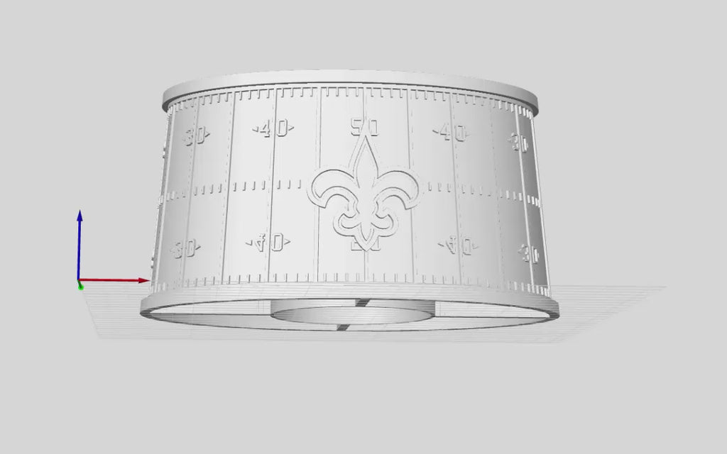 New Orleans Saints - Lithophane Lampshade