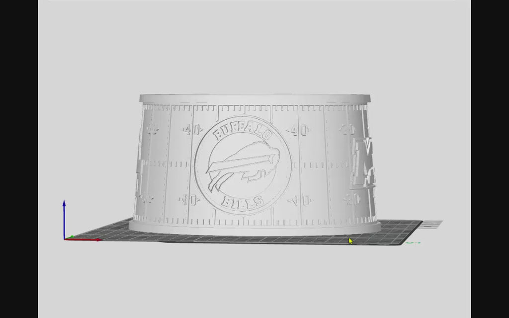 Buffalo Bills Lithophane Lampshade