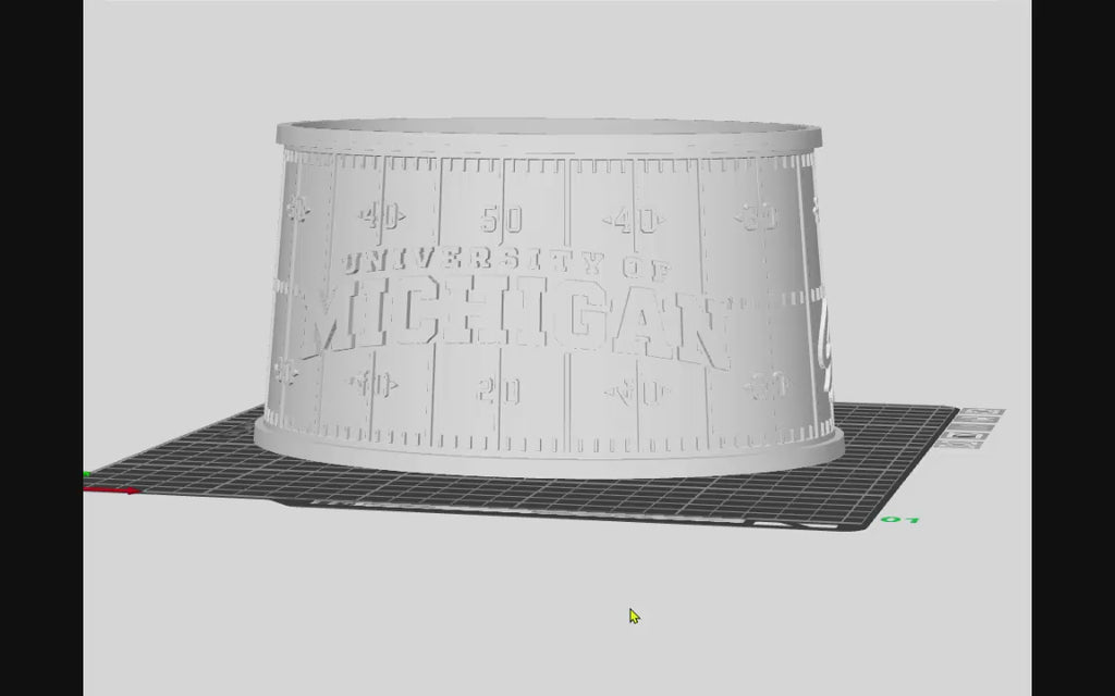 Blank Football Lampshade Template - SVG File